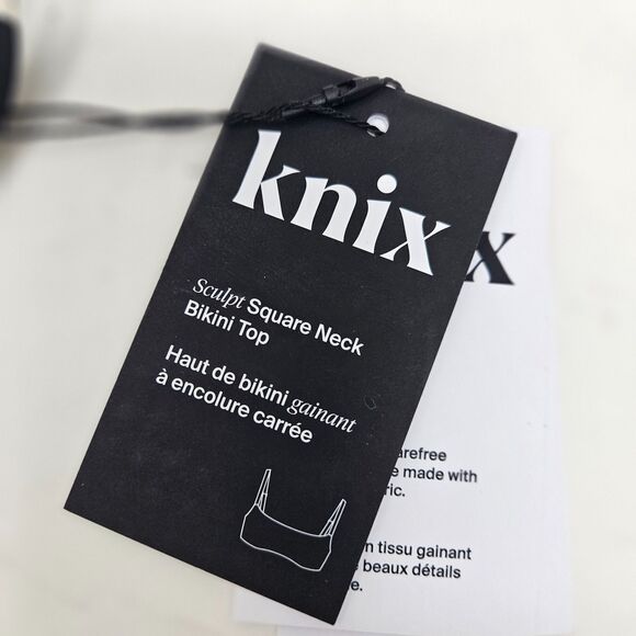 KNIX Sculpt Square Neck Bikini Top Leopard Print Large Supportive UPF Protection - Picture 6 of 8